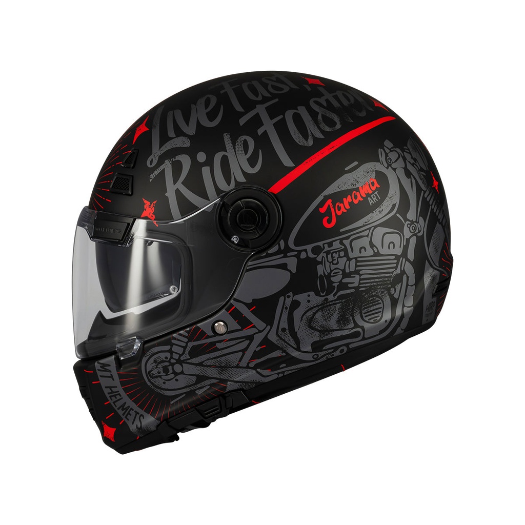 [1320B904523] Casco Integral MT FF119SV JARAMA SV ART E5 MATE (XS)
