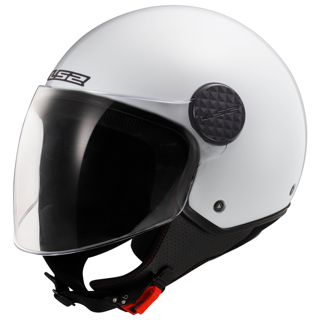 Casco Moto Jet LS2 OF558 Sphere Lux II Sólido Brillo Blanco