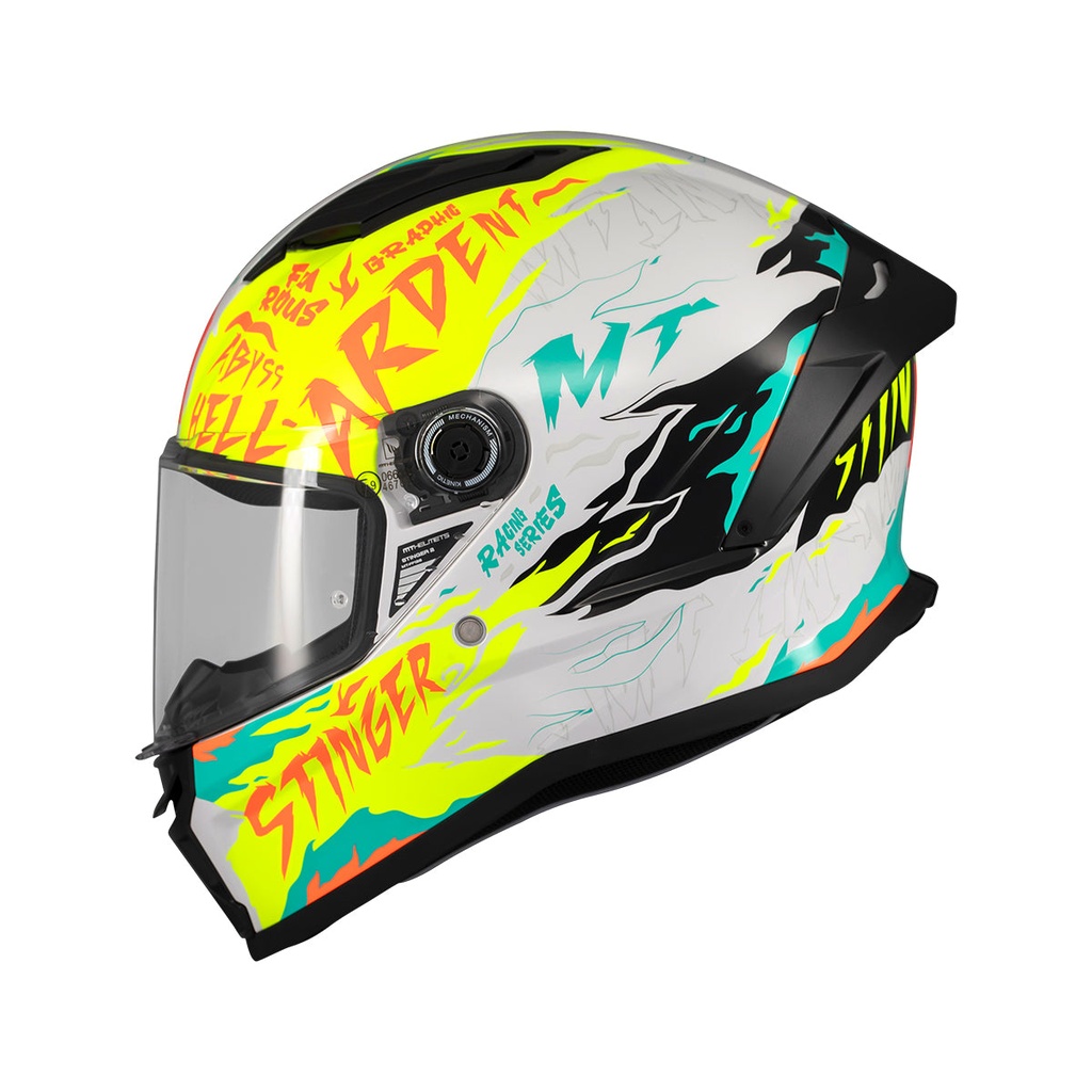 Casco Integral MT FF126 STINGER 2 ARDENT A3 BRILLO