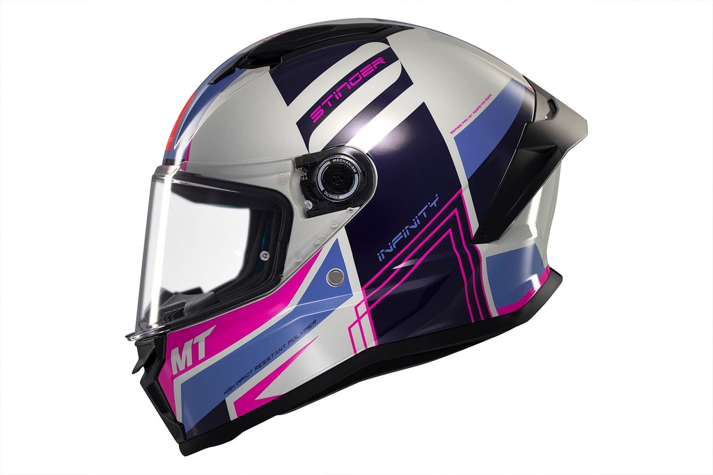Casco Integral MT FF126 STINGER 2 TRON C8 BRILLO