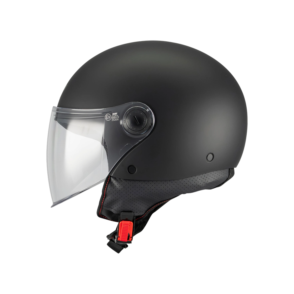 [133800PA1203] Casco Jet MT OF501 B STREET S PURE A1 MATE (XS)