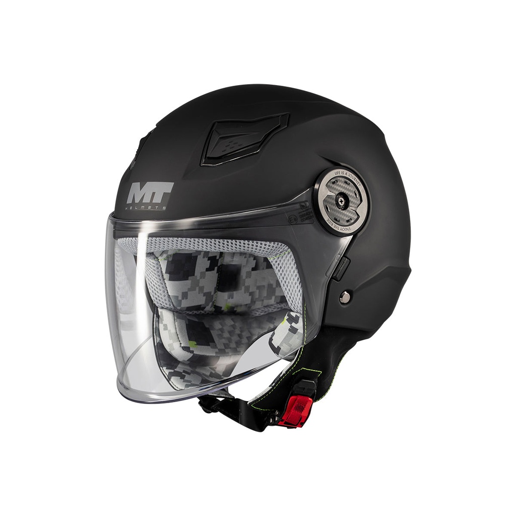 [132900PA12Y4] Casco Jet MT OF514 LITE PURE A1 MATE (SY)