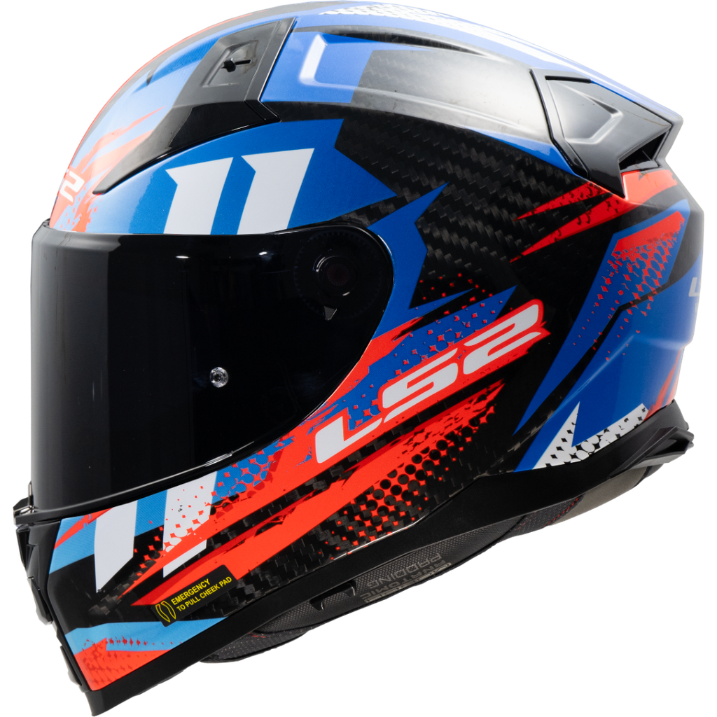 [168115626XXS] LS2 FF811 VECTOR II C TANTIC RED BLUE-06 (XXS)