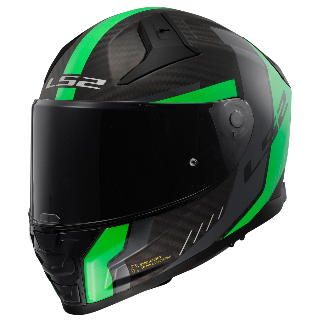 [168115360XXS] LS2 FF811 VECTOR II C GRID GREEN-06 Mate Fluo (XXS)