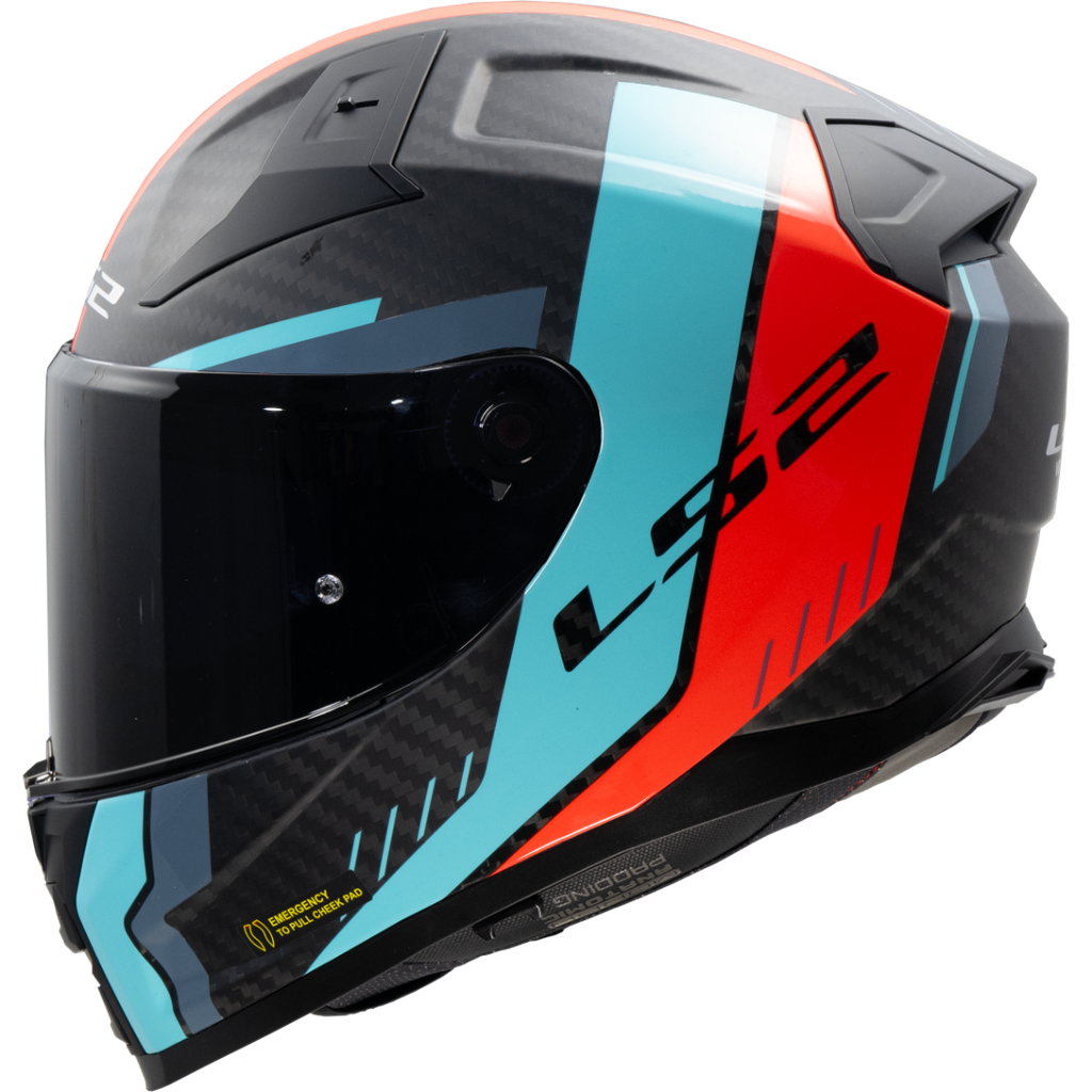 [168115327XXS] LS2 FF811 VECTOR II C GRID CYAN-06 Rojo (XXS)