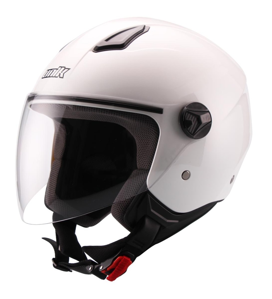 Casco Jet Unik Astro blanco brillo