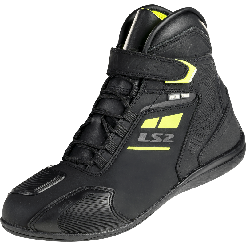 Botas Hombre LS2 GARRA WP H-V Negro Amarillo