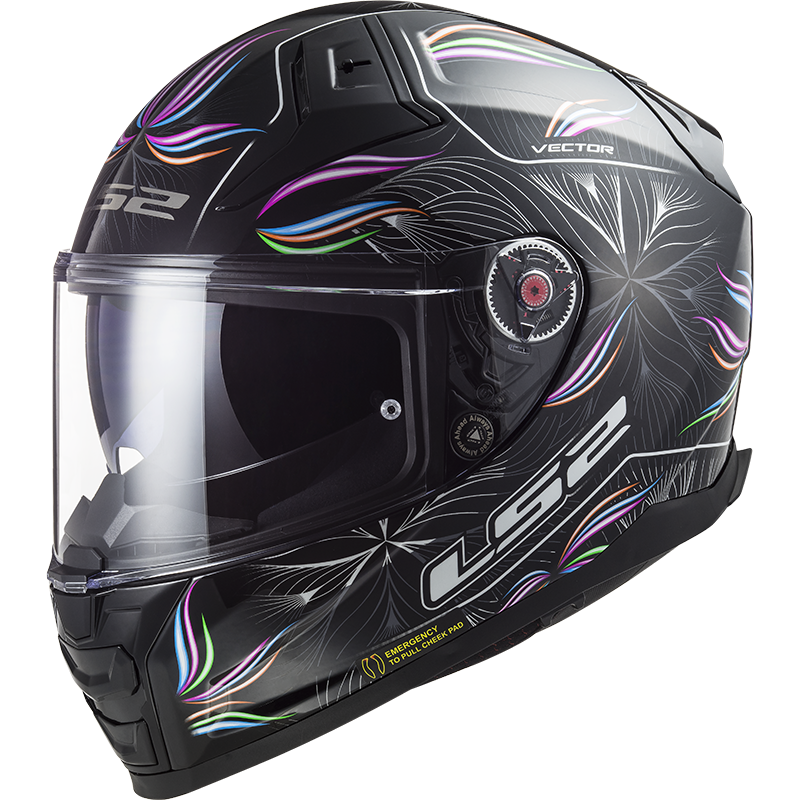 LS2 FF811 VECTOR II TROPICAL WHITE-06 Negro