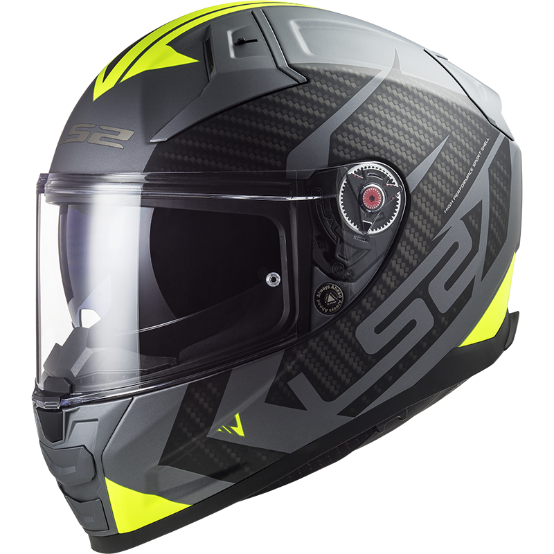 [168112053XXS] Casco Moto Integral LS2 FF811 Vector II Splitter Mate Titan Yell (XXS)