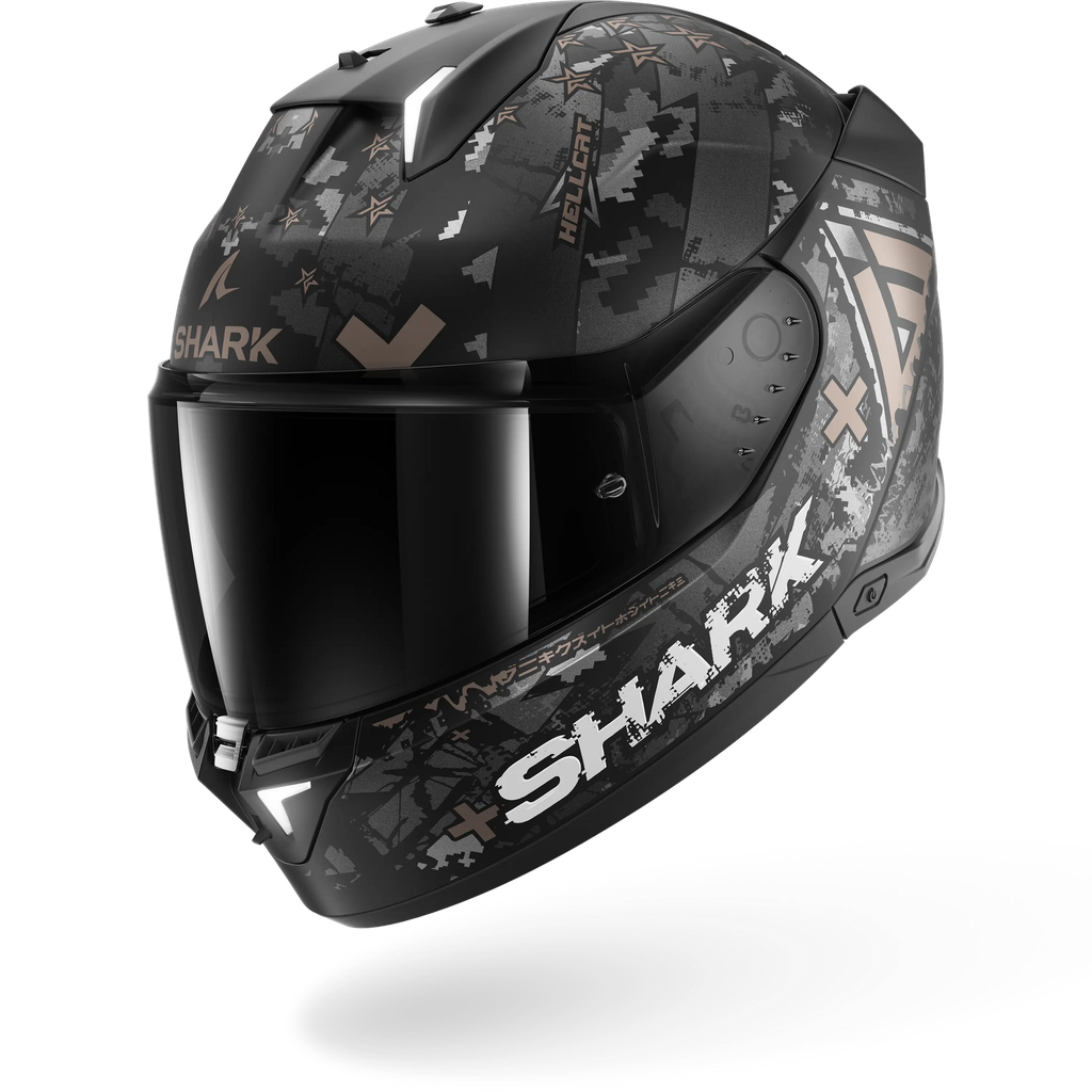 Casco Shark Skwal I3 Hellcat Negro Mate KUA
