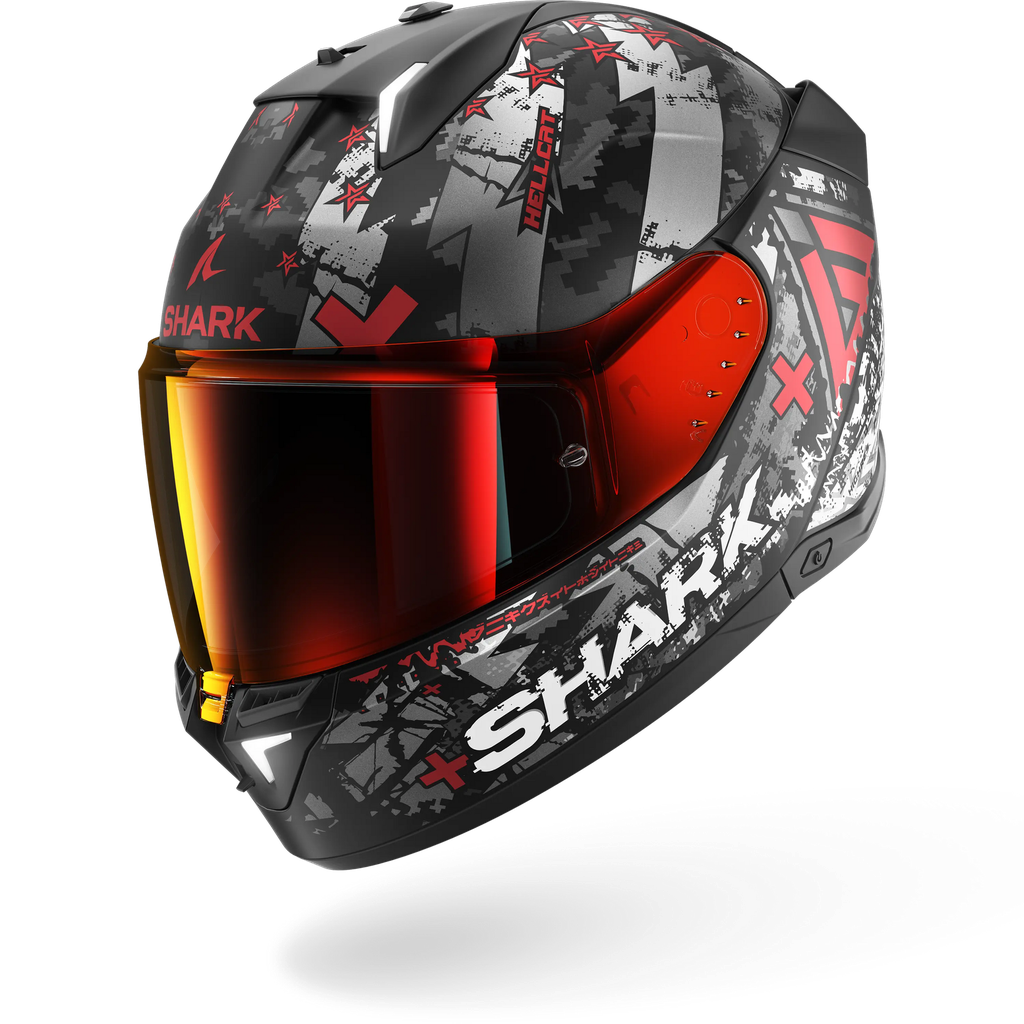 Casco Shark Skwal I3 Hellcat Negro Mate KUR
