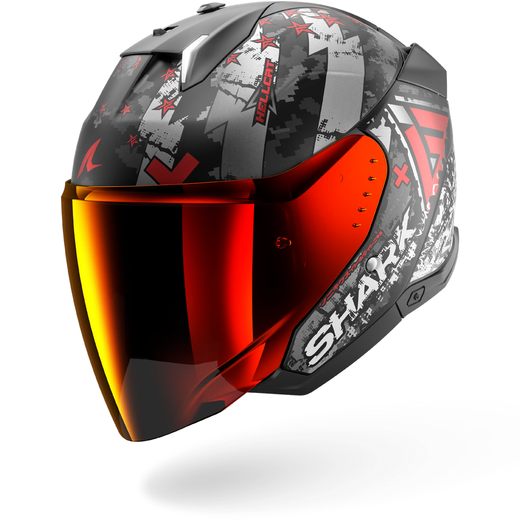 [HE3511EKURXS] Casco Shark Skwal I3 Jet Hellcat Negro Mate KUR (XS)