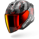 Casco Shark Skwal I3 Jet Hellcat Negro Mate KUR