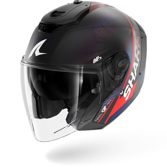 [HE8215EDBRXS] Casco Shark Rs Jet Carbon Speed-Tech Mate DBR (XS)