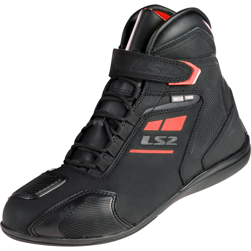 [71030T113239] Botas Hombre LS2 GARRA WP Negro Rojo (39)