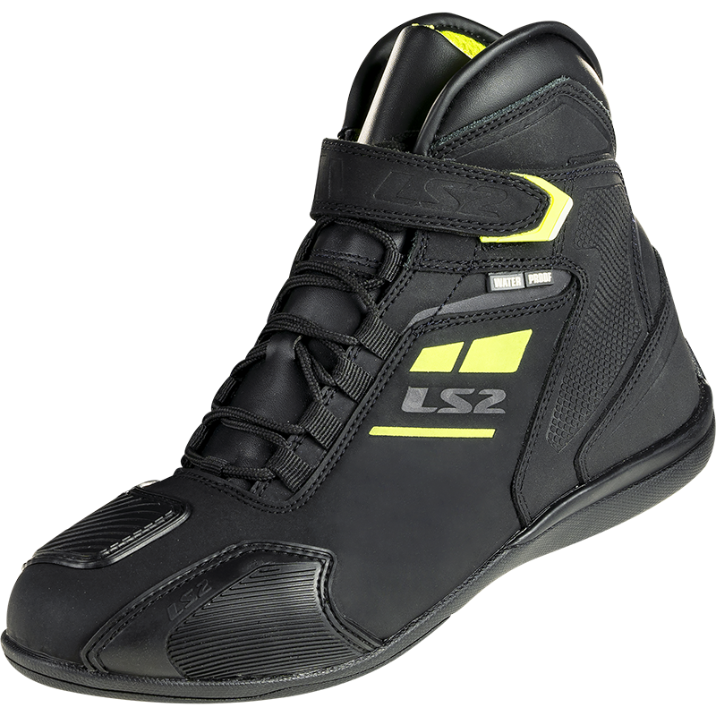 Botas LS2 GARRA LADY WP H-V Negro Amarillo