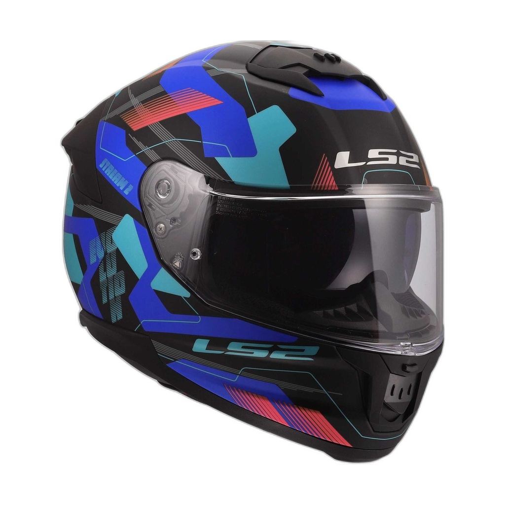 [168082154XS] Casco Moto Integral LS2 FF808 Stream II Fury Negro Amarillo (XS)