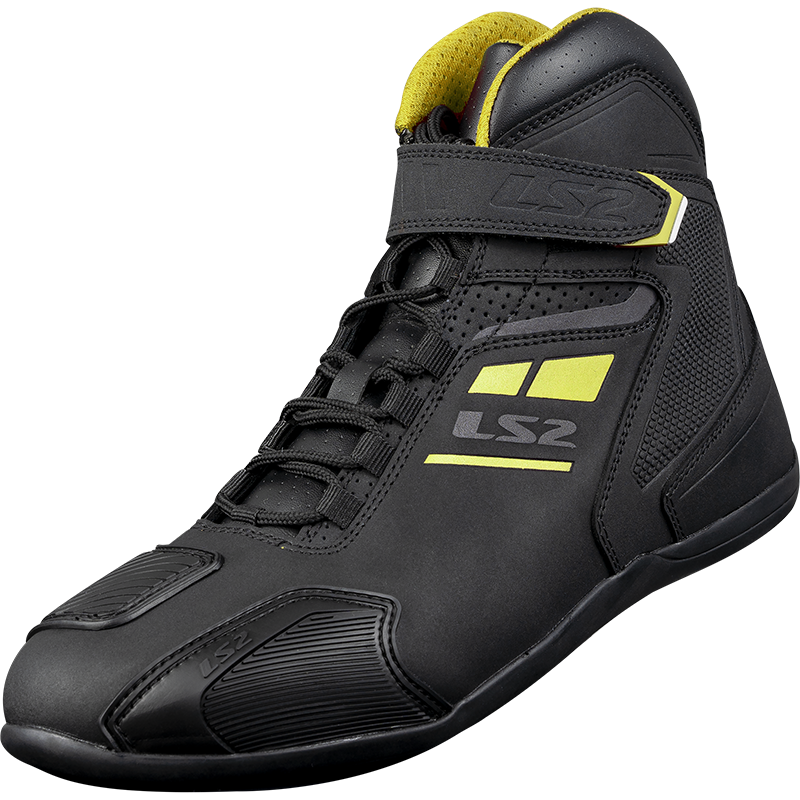LS2 GARRA MAN BOOTS BLACK H-V YELLOW 47