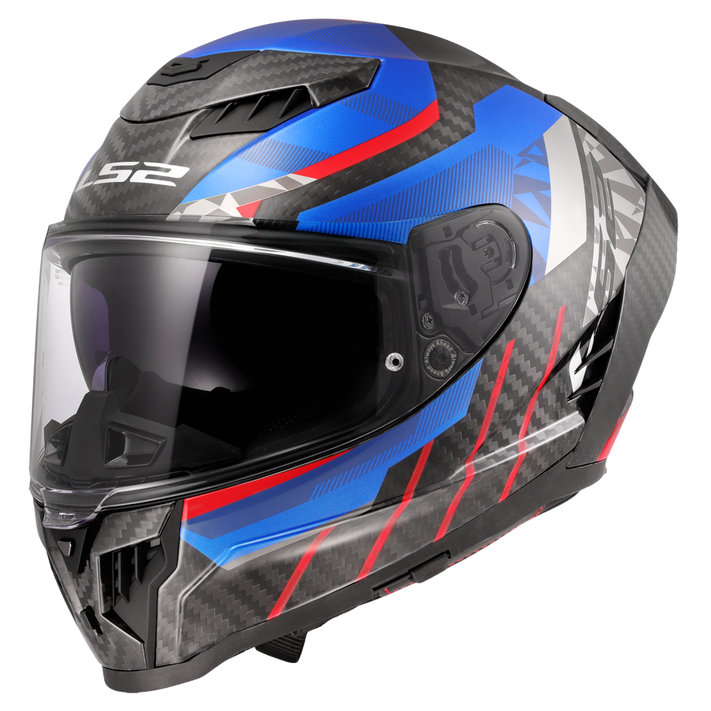 LS2 FF807 DRAGON TRAX Azul Rojo