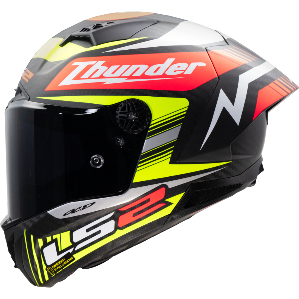 [168059931XS] LS2 FF805 THUNDER GP AERO REPLICA BLACK-06 (XS)