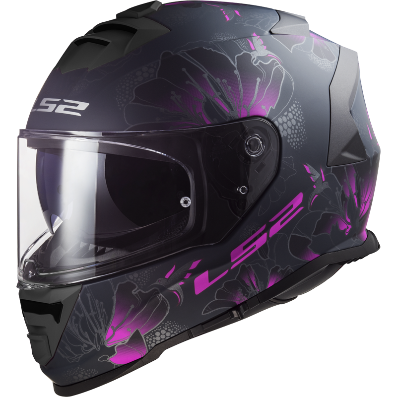 [168003846XS] LS2 FF800 STORM II BURST MATT BLACK PINK-06 (XS)