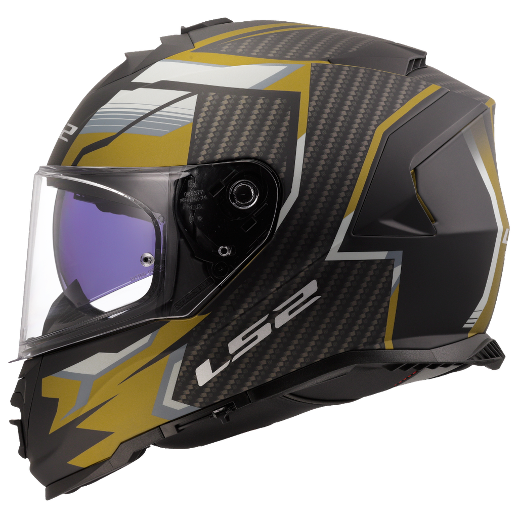 [168002442XS] LS2 FF800 STORM II TRACKER BLACK GOLD-06 (XS)