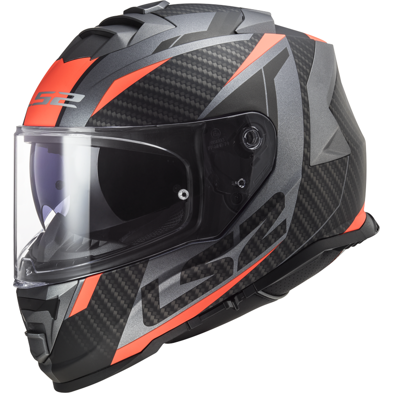[168002152XS] LS2 FF800 STORM II RACER M.TITANIUM ORANGE-06 (XS)