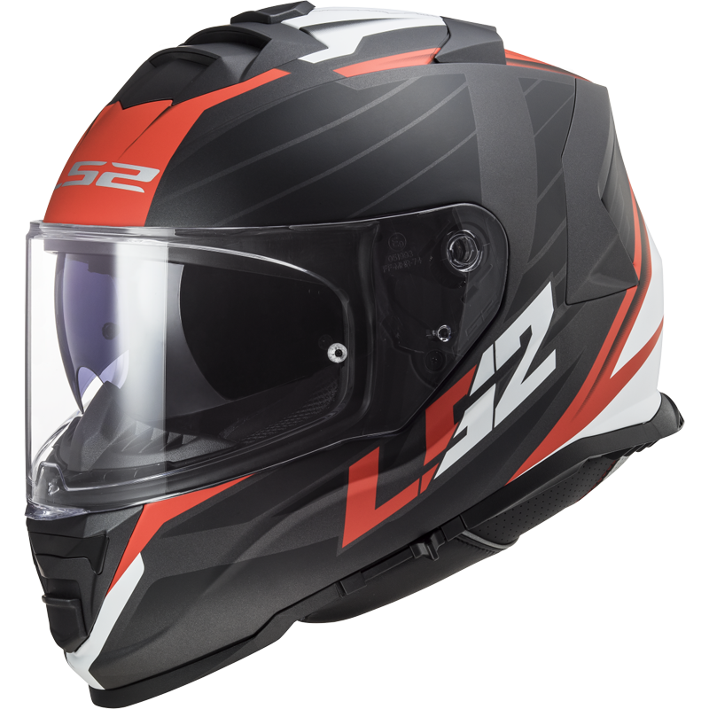 [168002032XS] LS2 FF800 STORM II NERVE MATT BLACK RED-06 (XS)