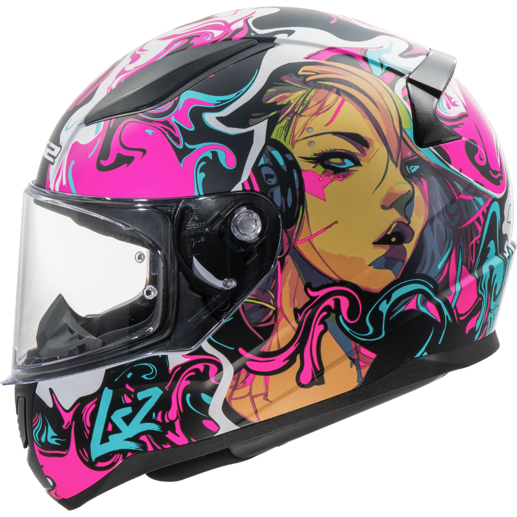 LS2 FF353 RAPID II CYBERG PURPLE CYAN-06