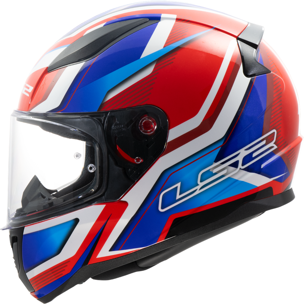 [163534932XS] LS2 FF353 RAPID II FLITZ WHITE BLUE RED-06 (XS)