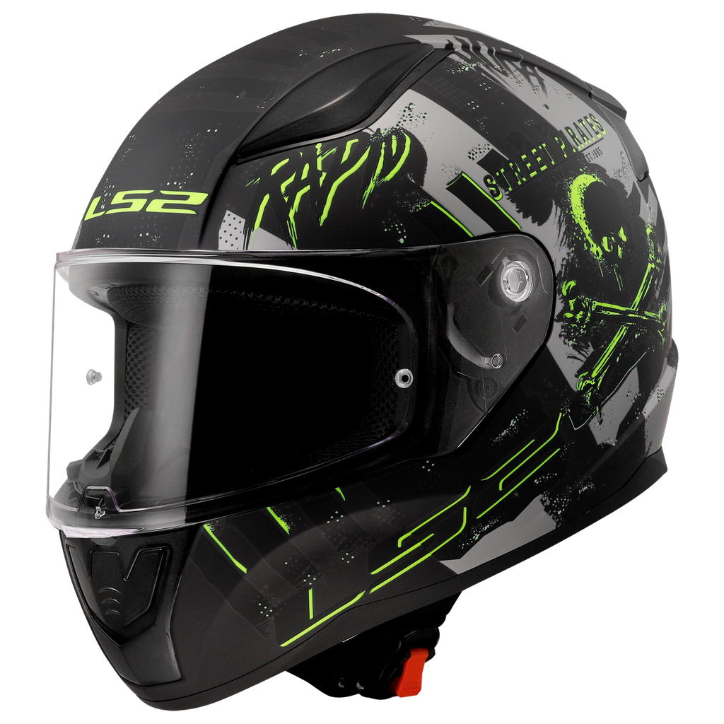 [163532307XS] LS2 FF353 RAPID II PIRATES M.TITANIUM-06 (XS)