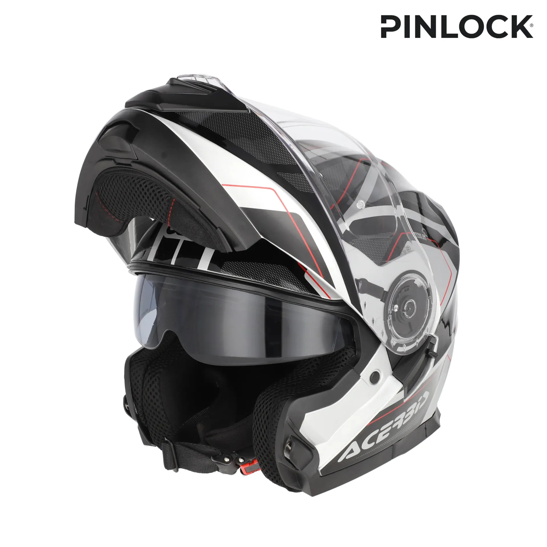 [25.201.314.061] Casco Acerbis Serel 2206 Negro Plata (XS)