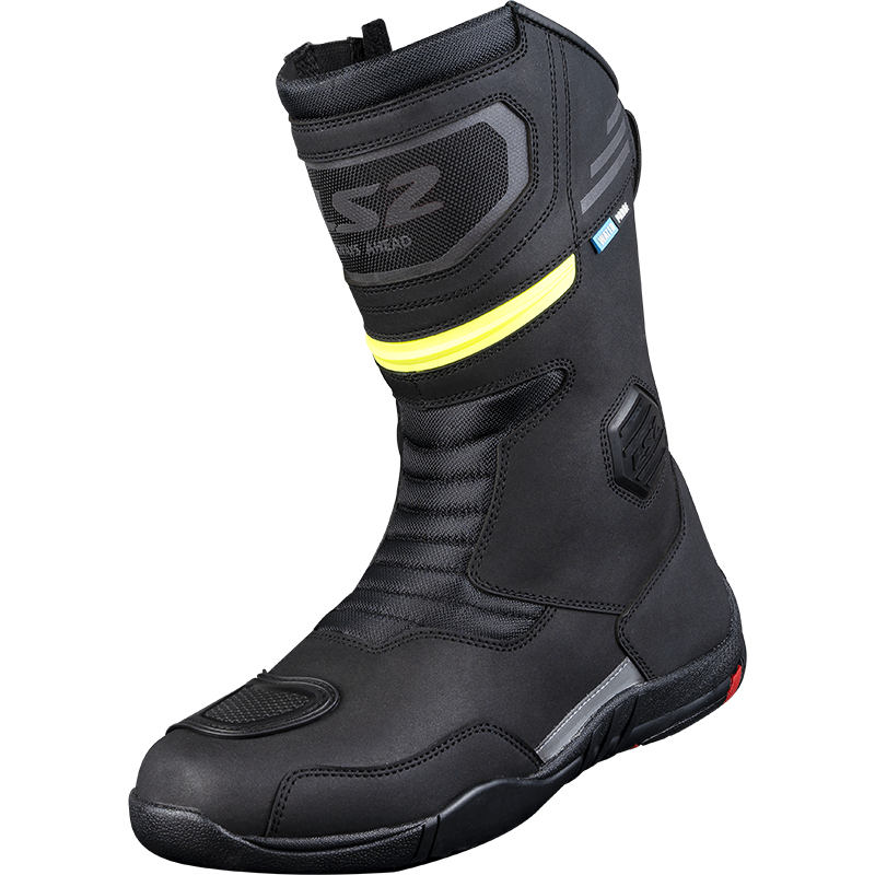 Botas Moto LS2 Goby Hombre WP Negro Amarillo