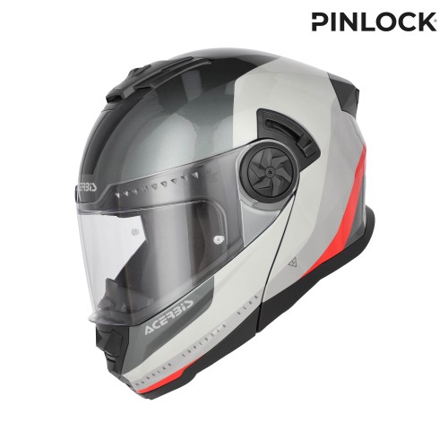 Casco Acerbis Rider Gris Rojo
