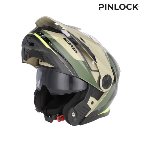 [26.577.376.061] Casco Acerbis Rider Verde Marrón (XS)