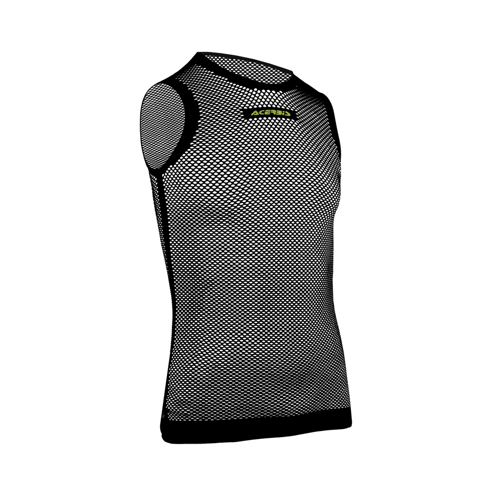 Camiseta Acerbis X-MESH Sin Mangas Negro/Amarillo