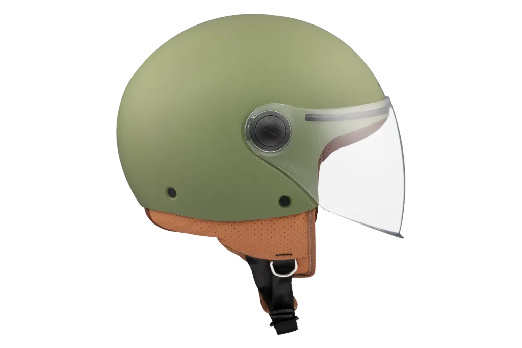 Casco Jet MT OF501 B STREET S solid A6 verde mate