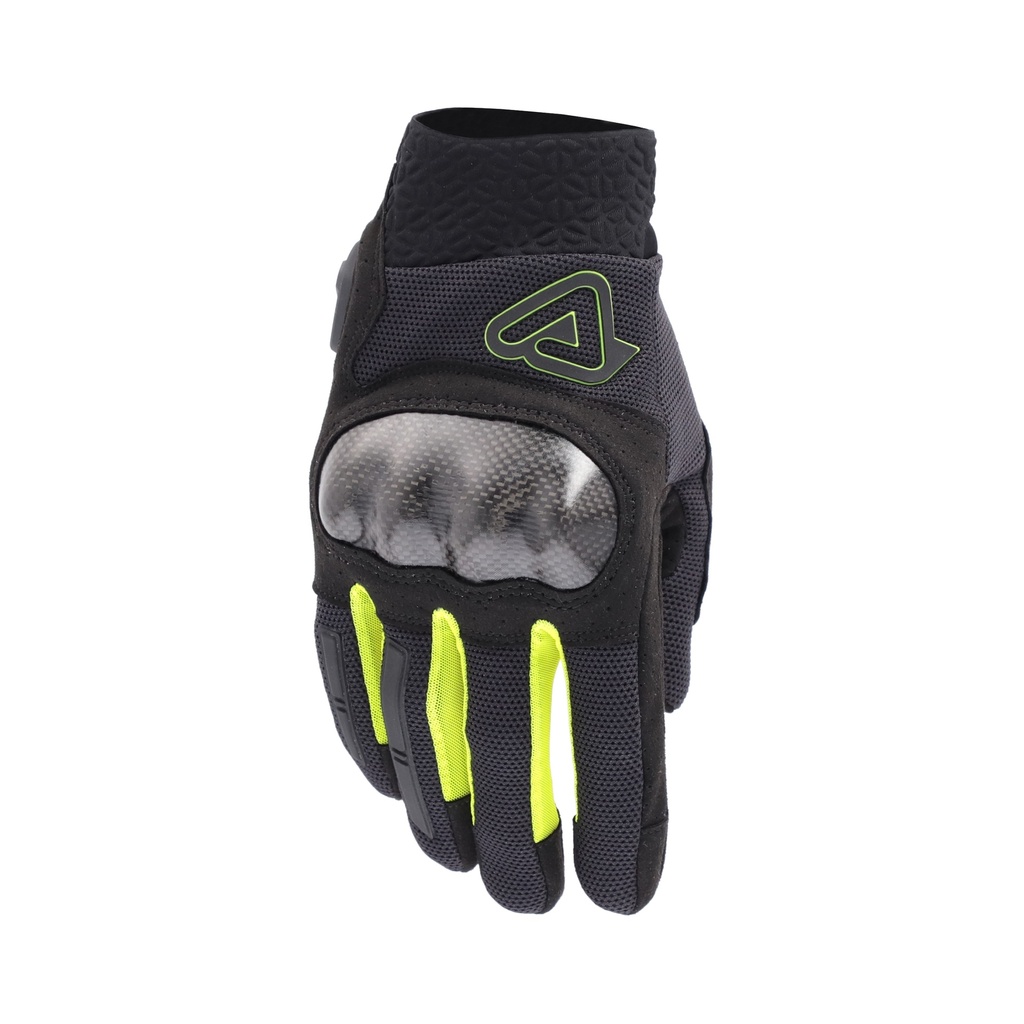 [26.129.318.061] Guantes Acerbis Ramsey MY Ventilados Pro Negro/Amarillo (XS)