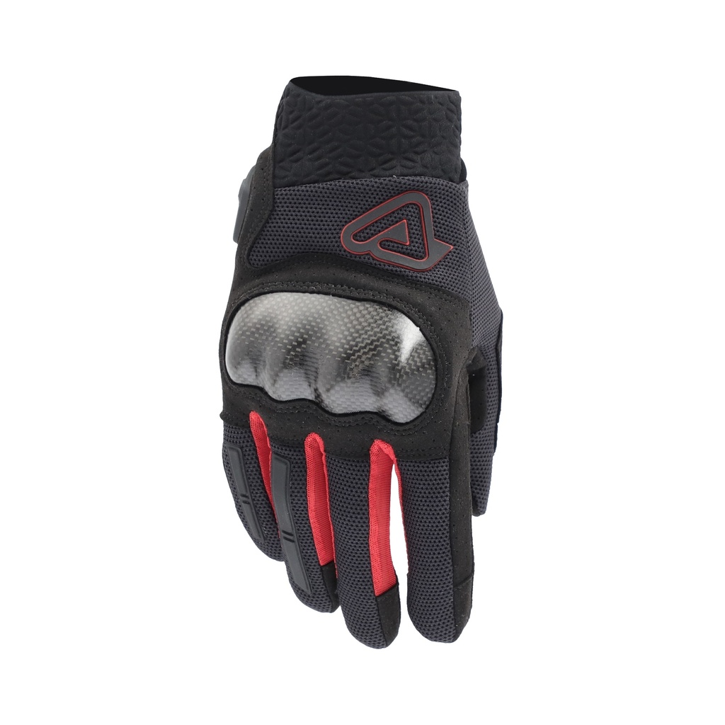 Guantes Acerbis Ramsey MY Ventilados Pro Negro/Rojo