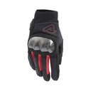 Guantes Acerbis Ramsey MY Ventilados Pro Negro/Rojo