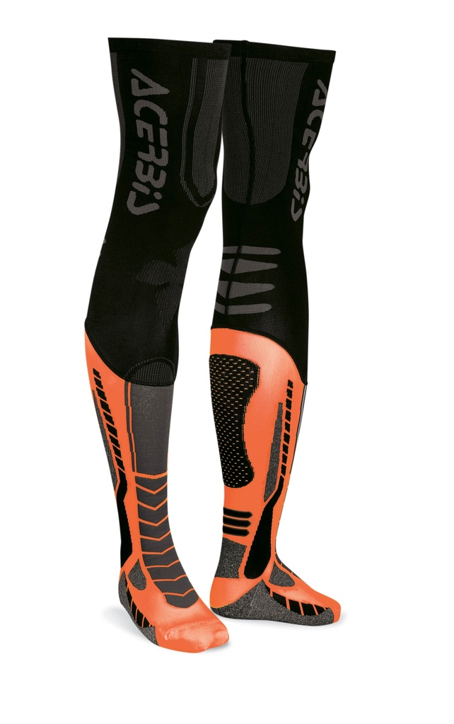 [21.693.313.069] Calcetines Acerbis X-LEG Pro Negro/Naranja (XXL)