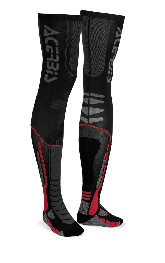 [21.693.323.069] Calcetines Acerbis X-LEG PRO Negro/Rojo (XXL)
