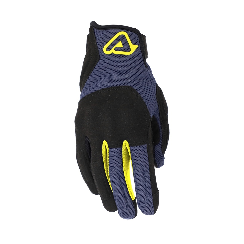 [24.869.316.061] Guantes Acerbis CE PYRAMID Negro/Azul (XS)