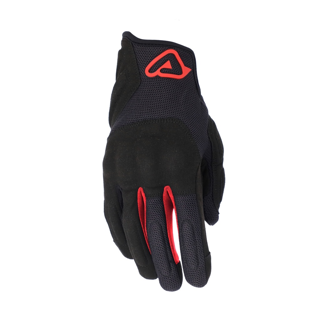 Guantes Acerbis CE PYRAMID Negro/Rojo