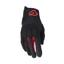 Guantes Acerbis CE PYRAMID Negro/Rojo