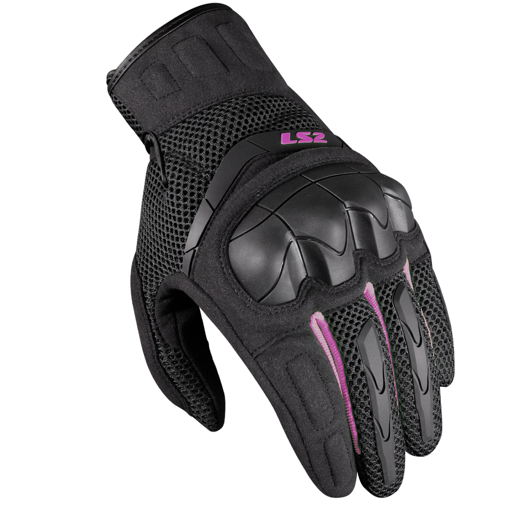 LS2 KUBRA LADY GLOVES BLACK PURPLE