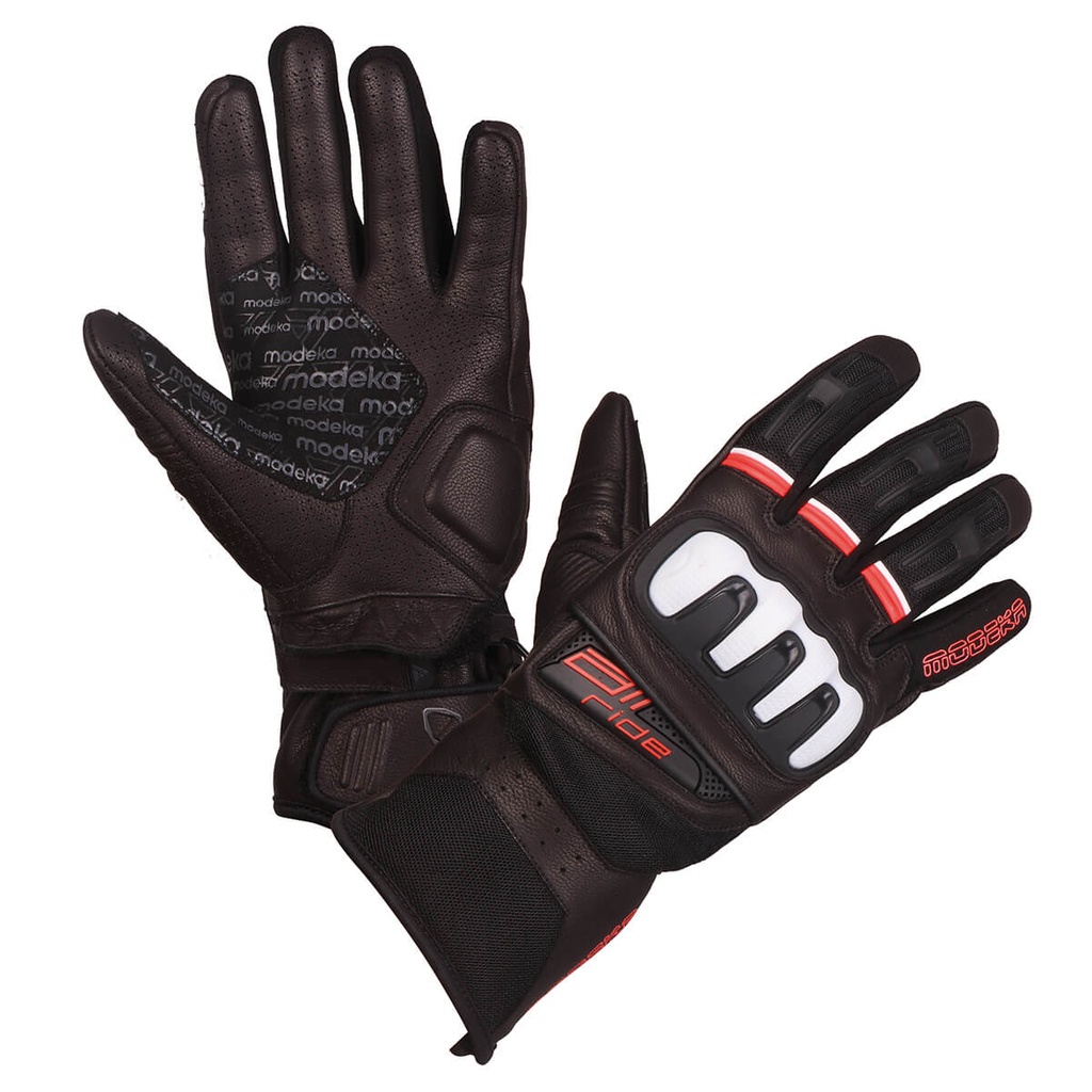 [070100 436 7] Modeka Guantes Air Ride Negro/Blanco/Rojo (7)