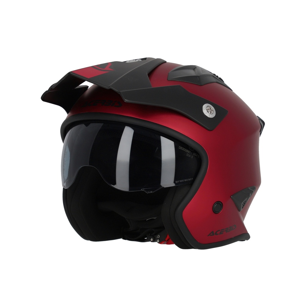[25.937.110.061] Casco Acerbis JET ARIA Metálico Rojo (XS)