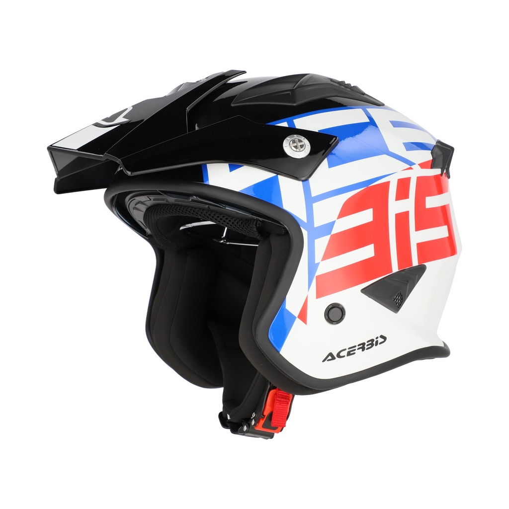 Casco Acerbis JET ARIA Gráfico Blanco Azul Rojo