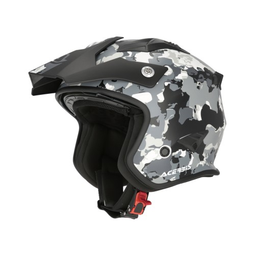 Casco Acerbis Jet Aria Graphic Gris/Negro